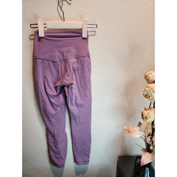 Lululemon Align High-Rise Pant inseam 25" purple pink Nulu size 0 light weight - Picture 2 of 4